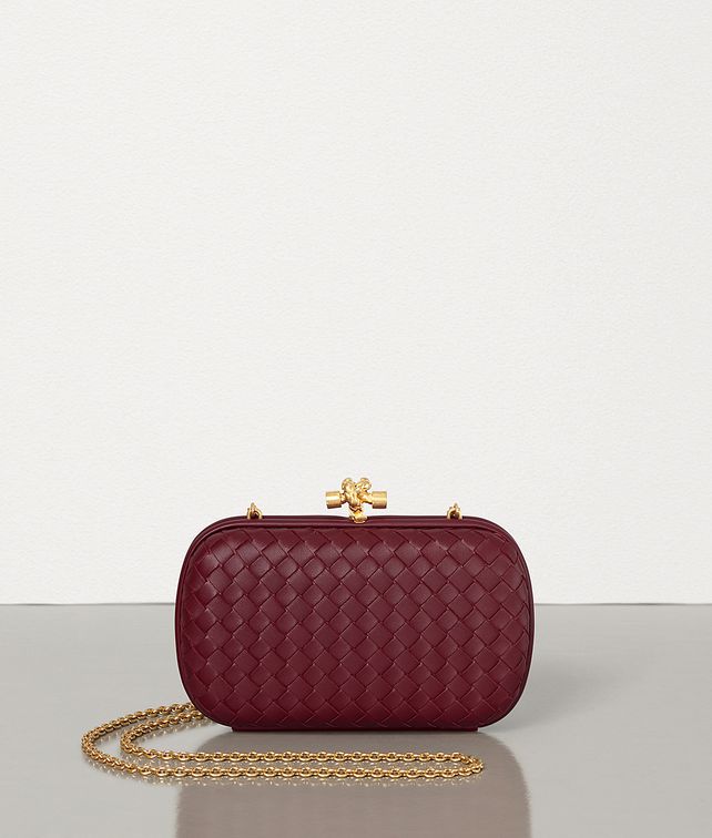 BOTTEGA VENETA CHAIN KNOT IN INTRECCIATO NAPPA Clutch Woman fp