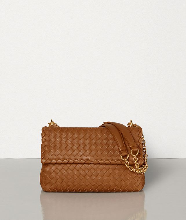 BOTTEGA VENETA SMALL OLIMPIA BAG IN INTRECCIATO NAPPA Shoulder Bag Woman fp
