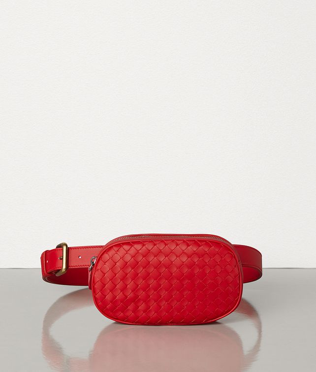 BOTTEGA VENETA BELT BAG IN INTRECCIATO NAPPA Crossbody and Belt Bags Woman fp