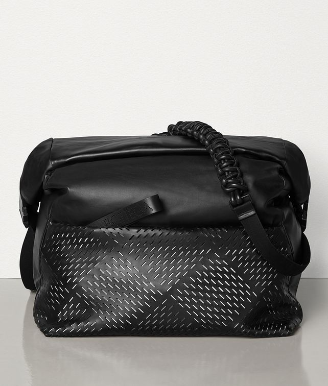 BOTTEGA VENETA MESSENGER BAG IN PERFORATED PAPER CALFSKIN Messenger Bag Man fp
