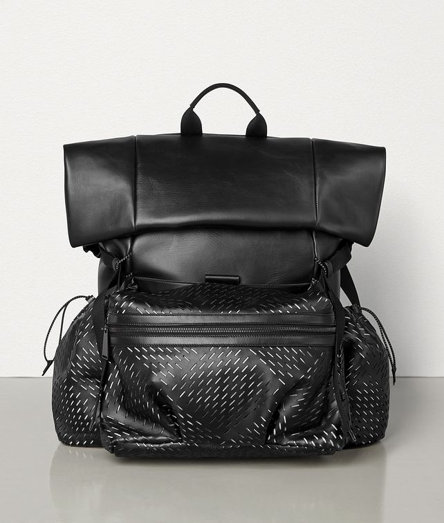 BOTTEGA VENETA MEDIUM BACKPACK IN PERFORATED PAPER CALF Backpack Man fp