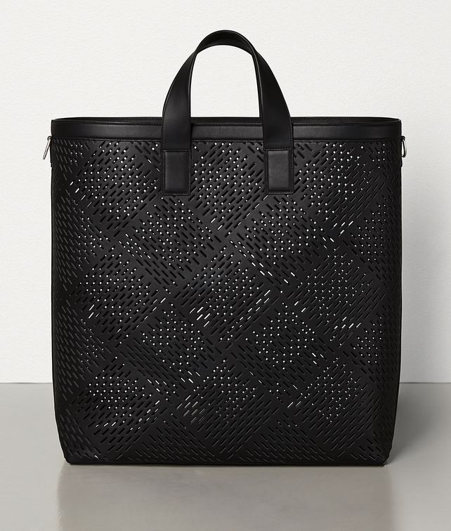 BOTTEGA VENETA SAC FOURRE-TOUT GRAND FORMAT EN VEAU MAT PERFORÉ Sac fourre-tout Homme fp