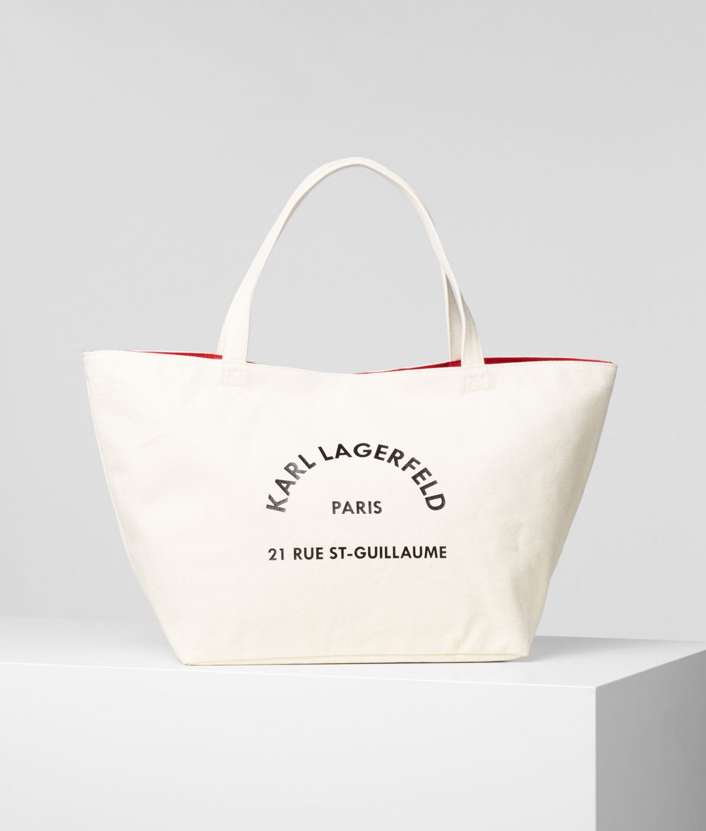 KARL LAGERFELD Rue St Guillaume Tote Canvas Shopper E f