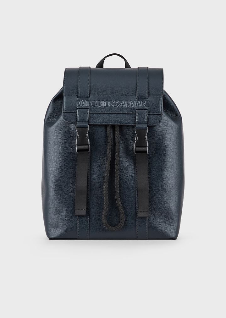 mochila-de-cuero-regenerado-con-logotipo-emporio-armani-impreso mochila-de-cuero-regenerado-con-logotipo-emporio-armani-impreso