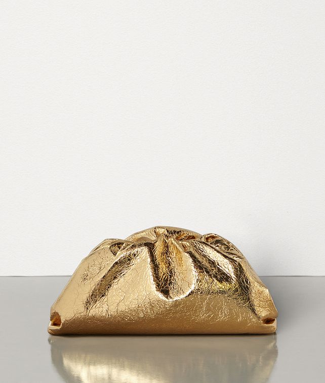 BOTTEGA VENETA THE POUCH IN METALLIC NAPPA Clutch Woman fp