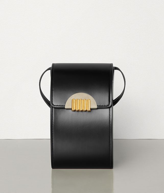 BOTTEGA VENETA BEAN CROSSBODY IN SPAZZOLATO CALF LEATHER Crossbody and Belt Bags Woman fp