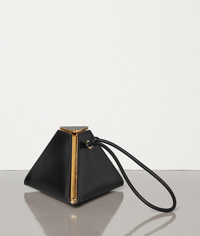 BOTTEGA VENETA PYRAMID BAG IN SPAZZOLATO CALF LEATHER Clutch Woman fp
