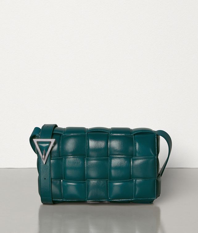 BOTTEGA VENETA PADDED CASSETTE IN PAPER CALFSKIN Crossbody and Belt Bags Woman fp