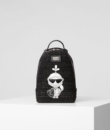 KARL LAGERFELD K/TREASURE TWEED BACKPACK