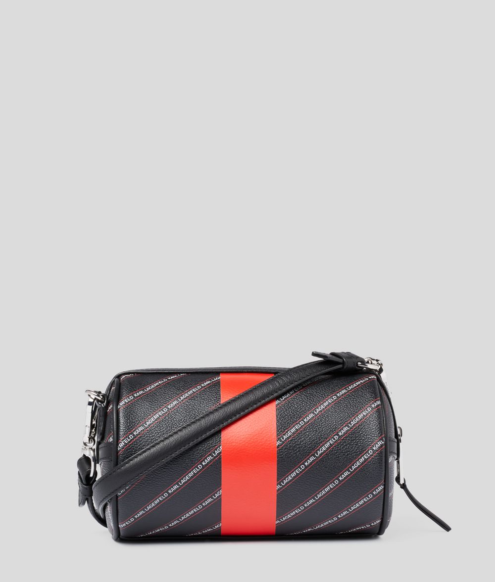KARL LAGERFELD K/Stripe Ikonik Barrel Bag Crossbody Bag Woman d