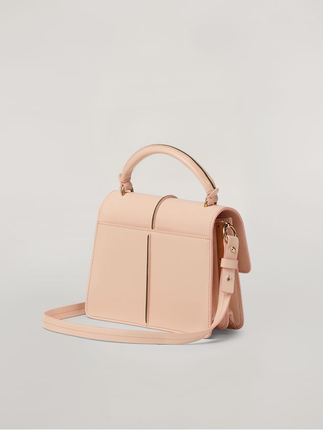 Handbag Marni ATTACHE' crossbody minibag in smooth calf pink Woman