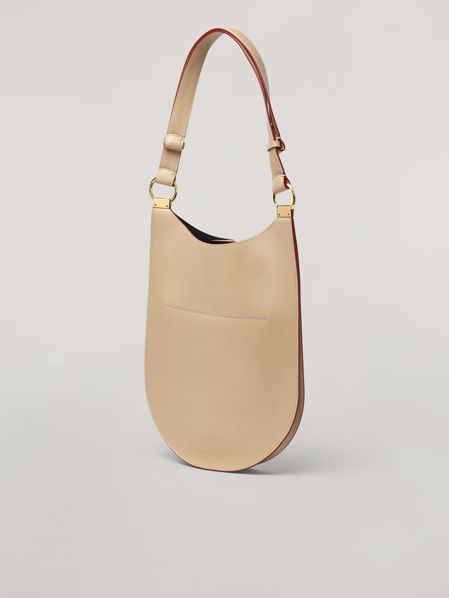 Shoulder Bag Marni EARRING bellows bag in smooth calfskin Woman