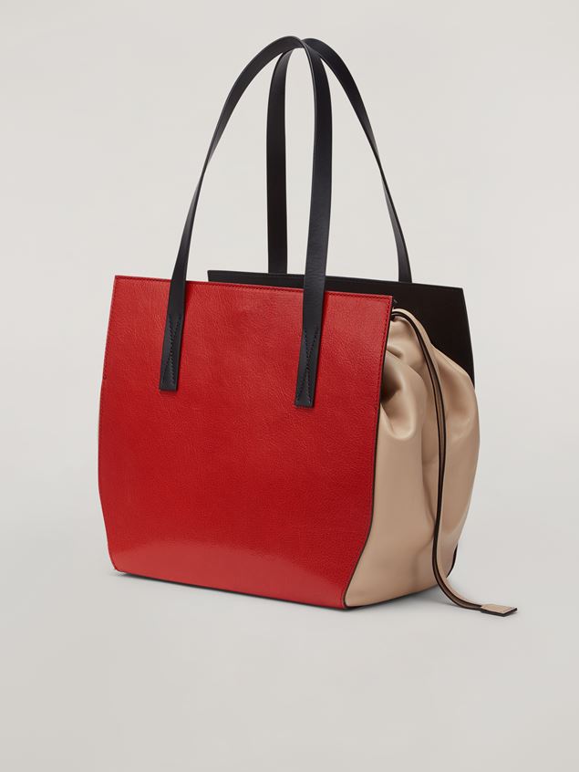 Shopping Marni Shopper GUSSET aus genarbtem Kalbsleder und Nappaleder Damen
