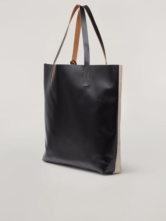 Shopping Bag Marni Shopping bag in PVC Faces print white and green Woman