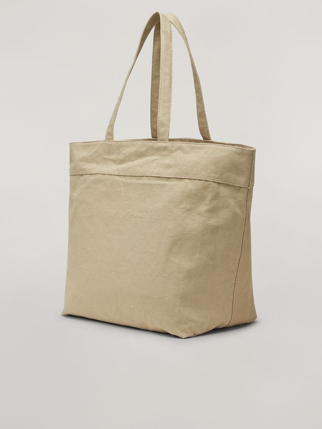 Shopping Bag Marni HARLEM bag in canvas Jungle Liz print green Woman
