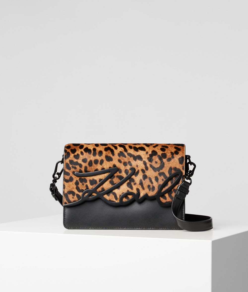 KARL LAGERFELD K/Signature Leopard Shoulder Bag Shoulder bag Woman f