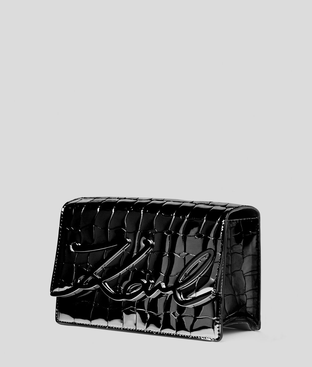 KARL LAGERFELD K/Signature Croco Shoulder Bag Shoulder bag Woman d