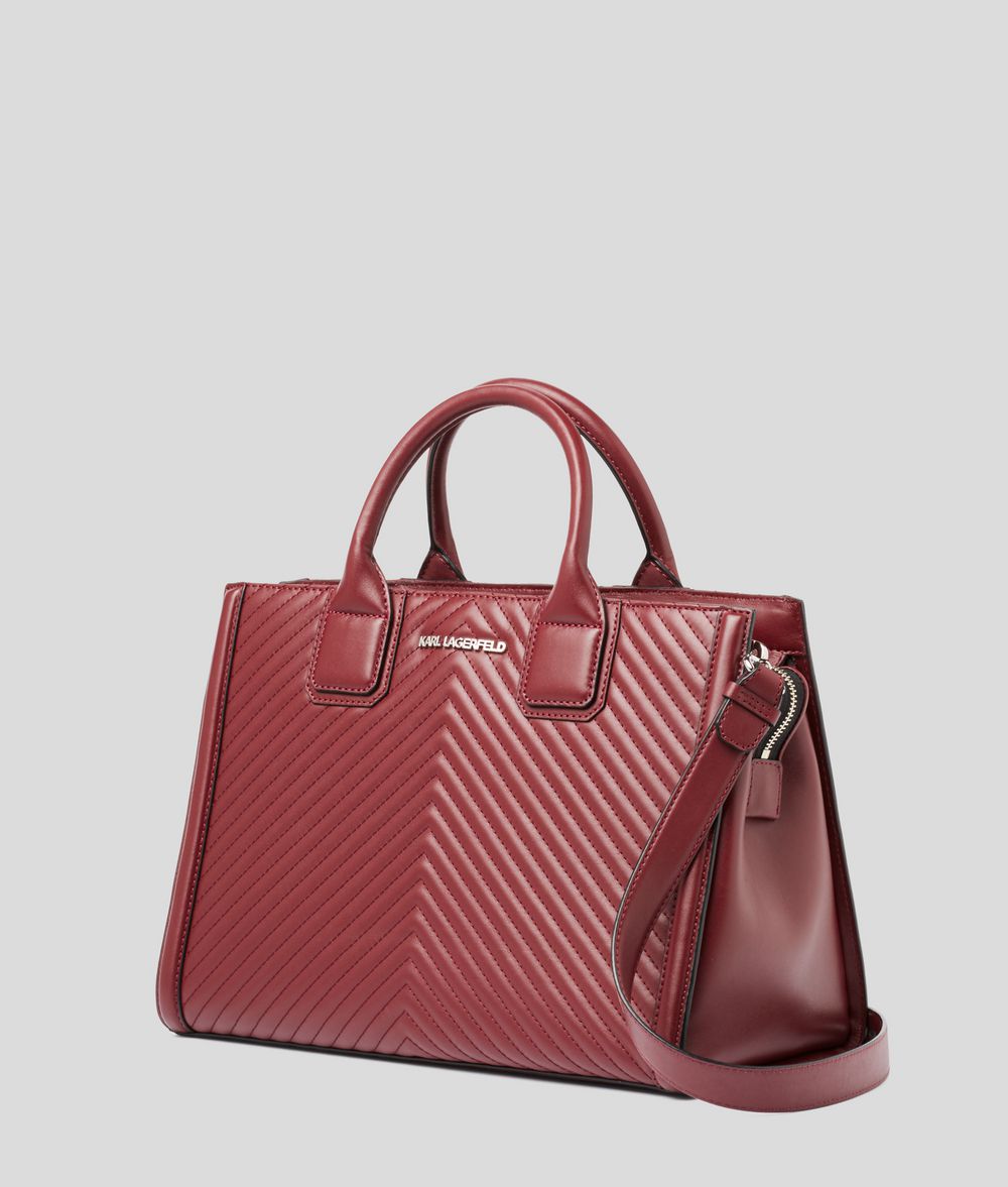 KARL LAGERFELD K/Klassik Quilted Top Handle Bag Tote Woman d