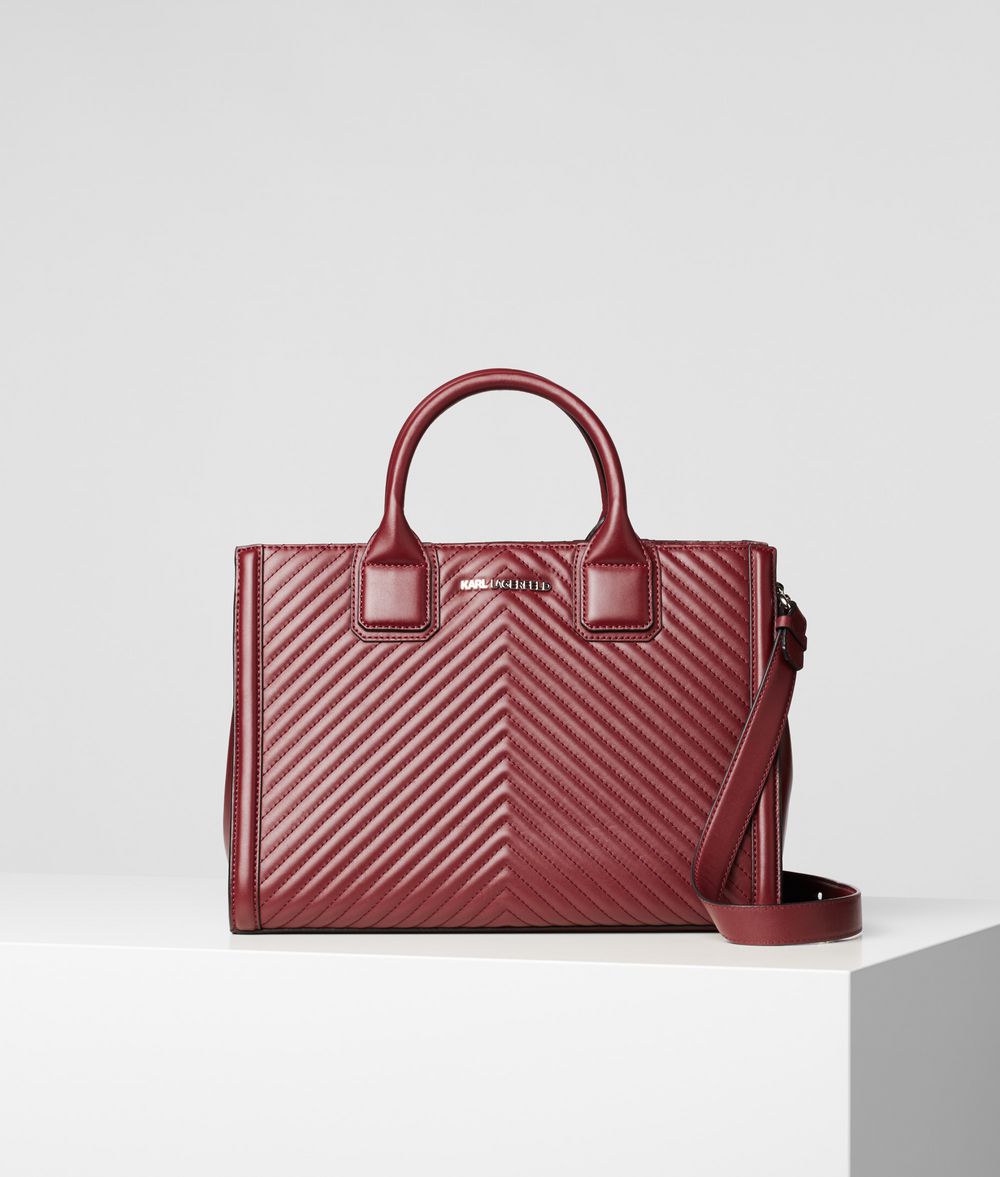 KARL LAGERFELD K/Klassik Quilted Top Handle Bag Tote Woman f