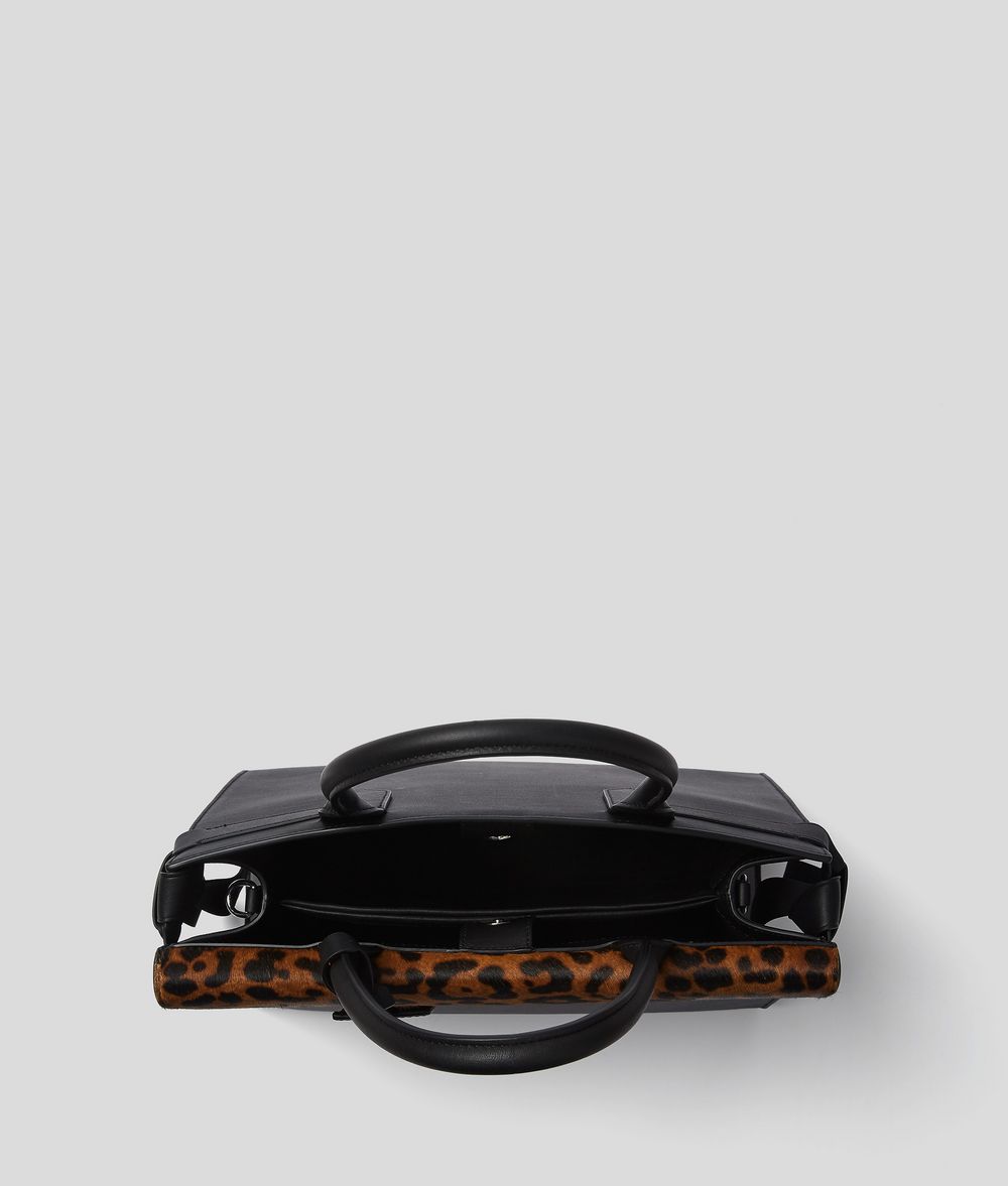KARL LAGERFELD K/Ikon Leopard Top Handle Bag Handbag Woman d