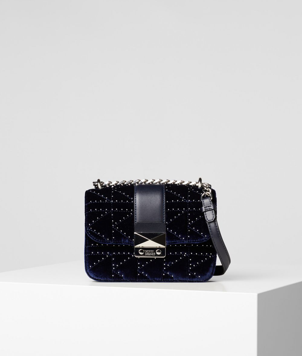 KARL LAGERFELD K/Kuilted Studs Camera Bag Crossbody Bag Woman f