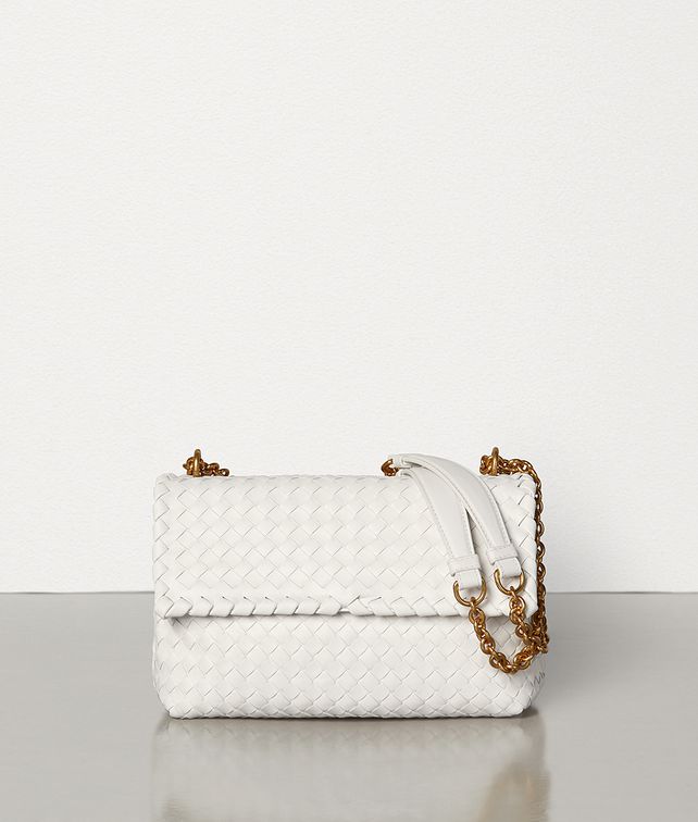 BOTTEGA VENETA SMALL OLIMPIA BAG IN INTRECCIATO NAPPA Shoulder Bag Woman fp