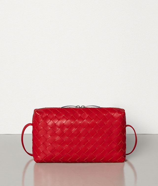 BOTTEGA VENETA SMALL CROSSBODY BAG IN INTRECCIATO NAPPA Crossbody and Belt Bags Woman fp