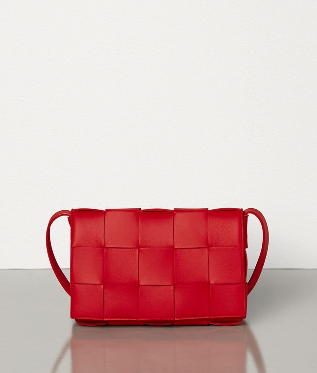 BOTTEGA VENETA SMALL CROSS-BODY BAG IN MAXI INTRECCIO Crossbody and Belt Bags Woman fp