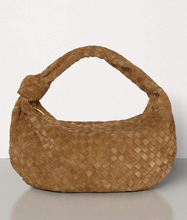 BOTTEGA VENETA LARGE BV JODIE IN INTRECCIATO CLOUDY SUEDE Shoulder Bag Woman fp
