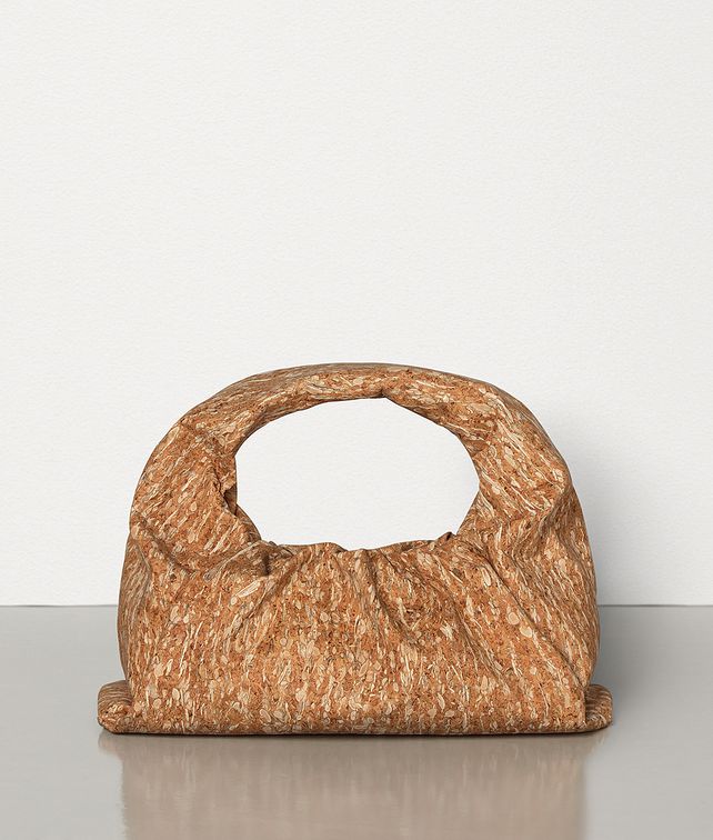 BOTTEGA VENETA THE SMALL SHOULDER POUCH IN CORK Shoulder Bag Woman fp