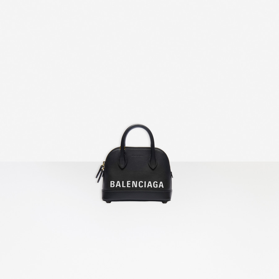 balenciaga bag black and white