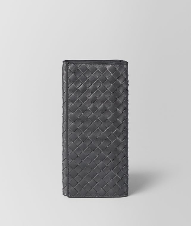 BOTTEGA VENETA Continental Wallet aus VN-Leder Intrecciato Ardoise Große Portemonnaies Herren fp