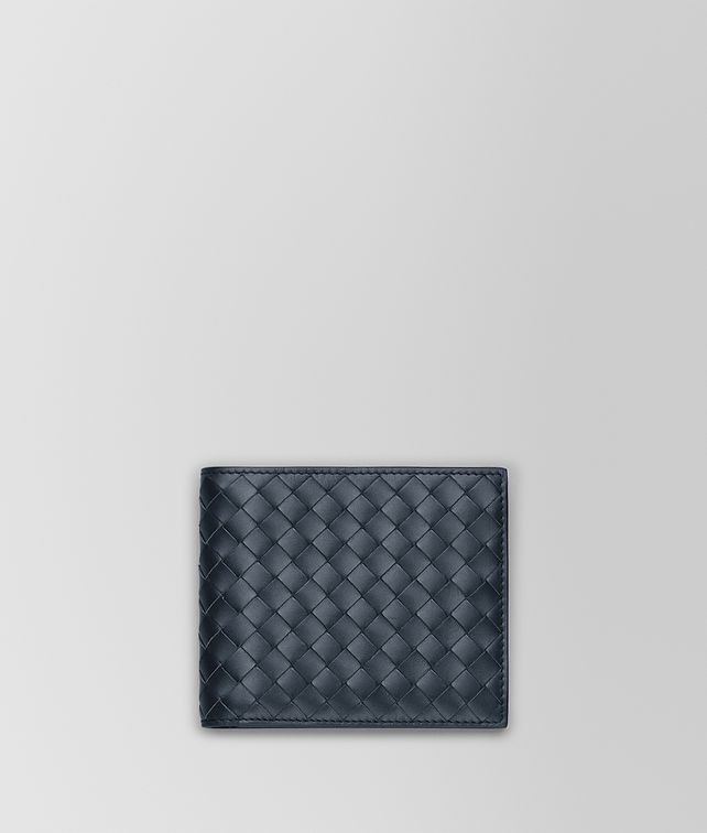 BOTTEGA VENETA BI-FOLD WALLET IN LIGHT TOURMALINE INTRECCIATO VN Small Wallet Man fp