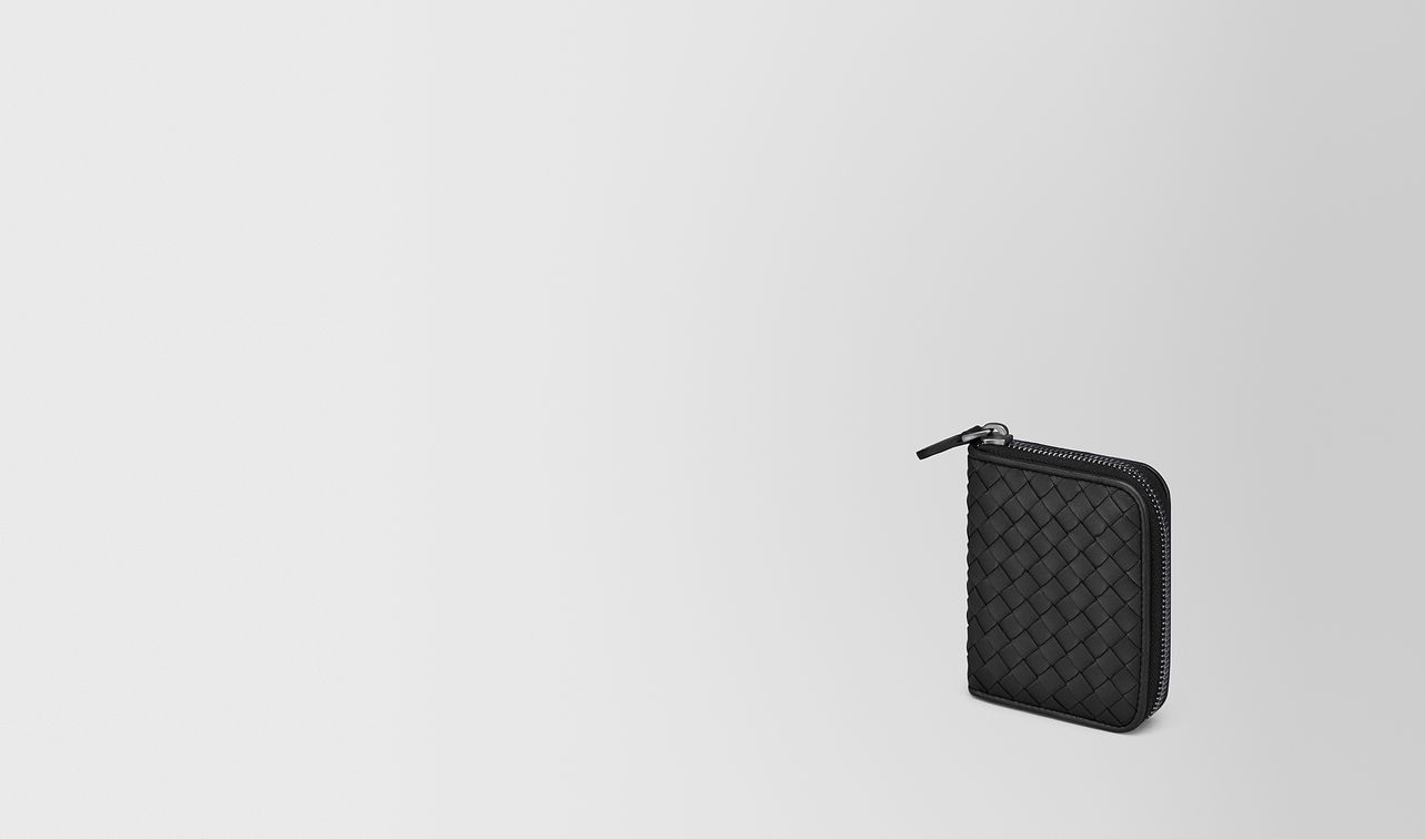 nero intrecciato nappa coin purse landing