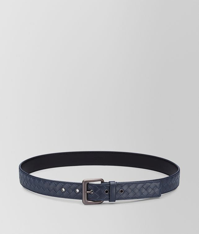 BOTTEGA VENETA BELT IN LIGHT TOURMALINE INTRECCIATO VN Belt Man fp