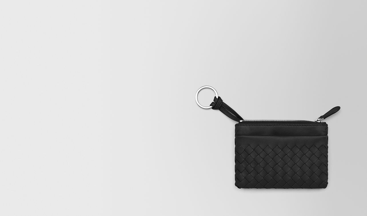 key case in nero intrecciato nappa landing
