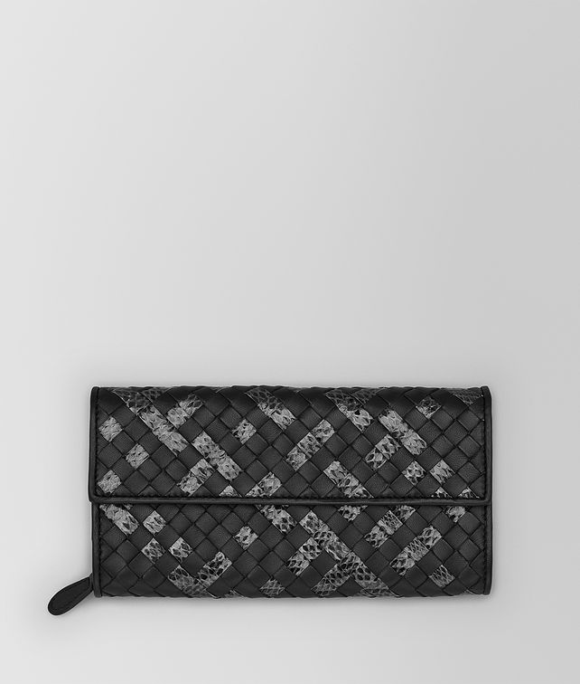 Bottega Veneta® ‎ - ‎NERO INTRECCIATO NAPPA CONTINENTAL WALLET ‎