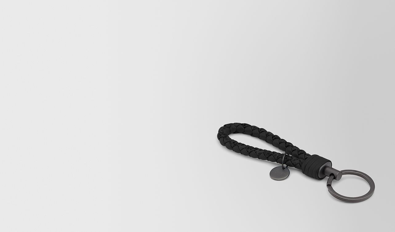key ring in nero intrecciato ayers landing