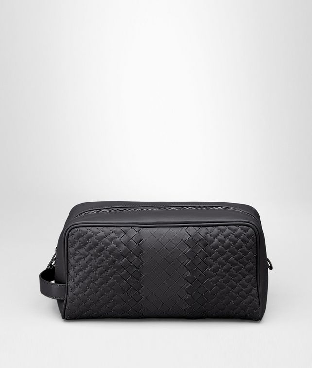BOTTEGA VENETA TOILETRY CASE IN NERO INTRECCIO IMPERATORE Other Accessories Woman fp