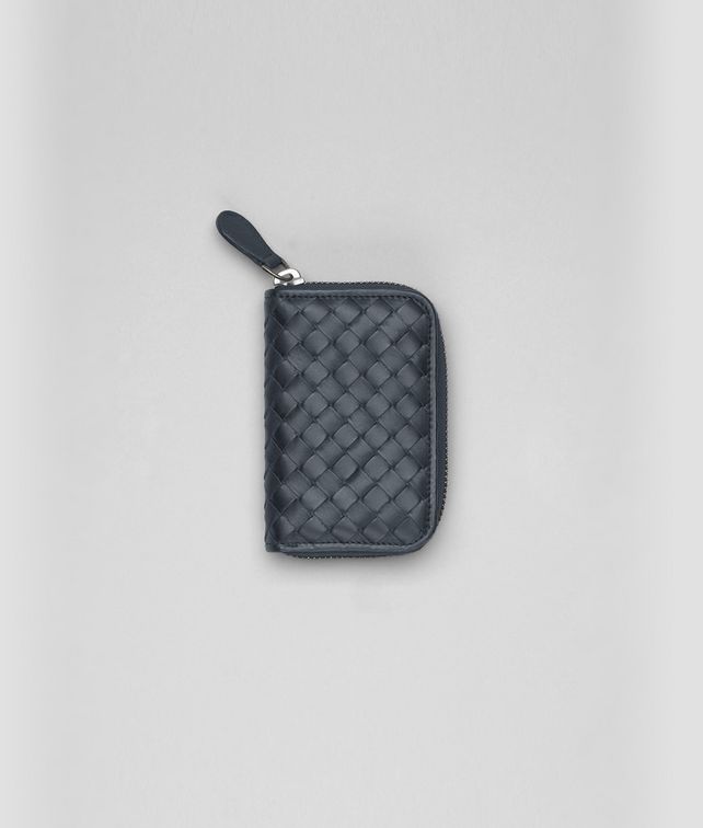 BOTTEGA VENETA COIN PURSE IN LIGHT TOURMALINE INTRECCIATO VN Small Wallet Man fp