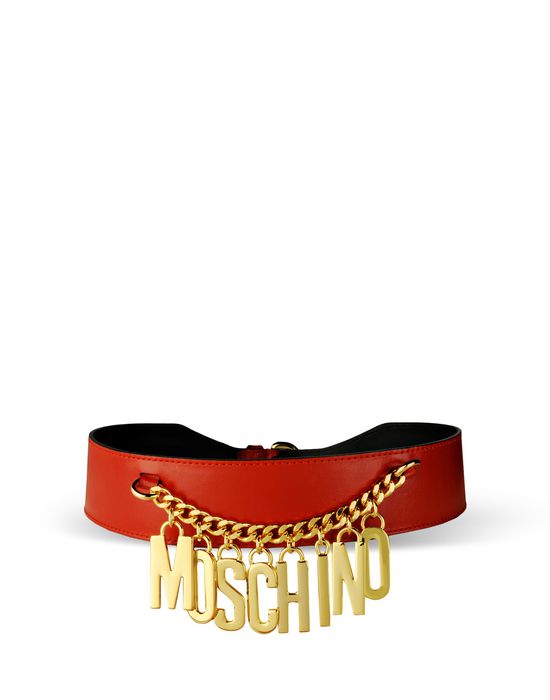 Leather Belt Woman MOSCHINO Leather Belt Woman MOSCHINO