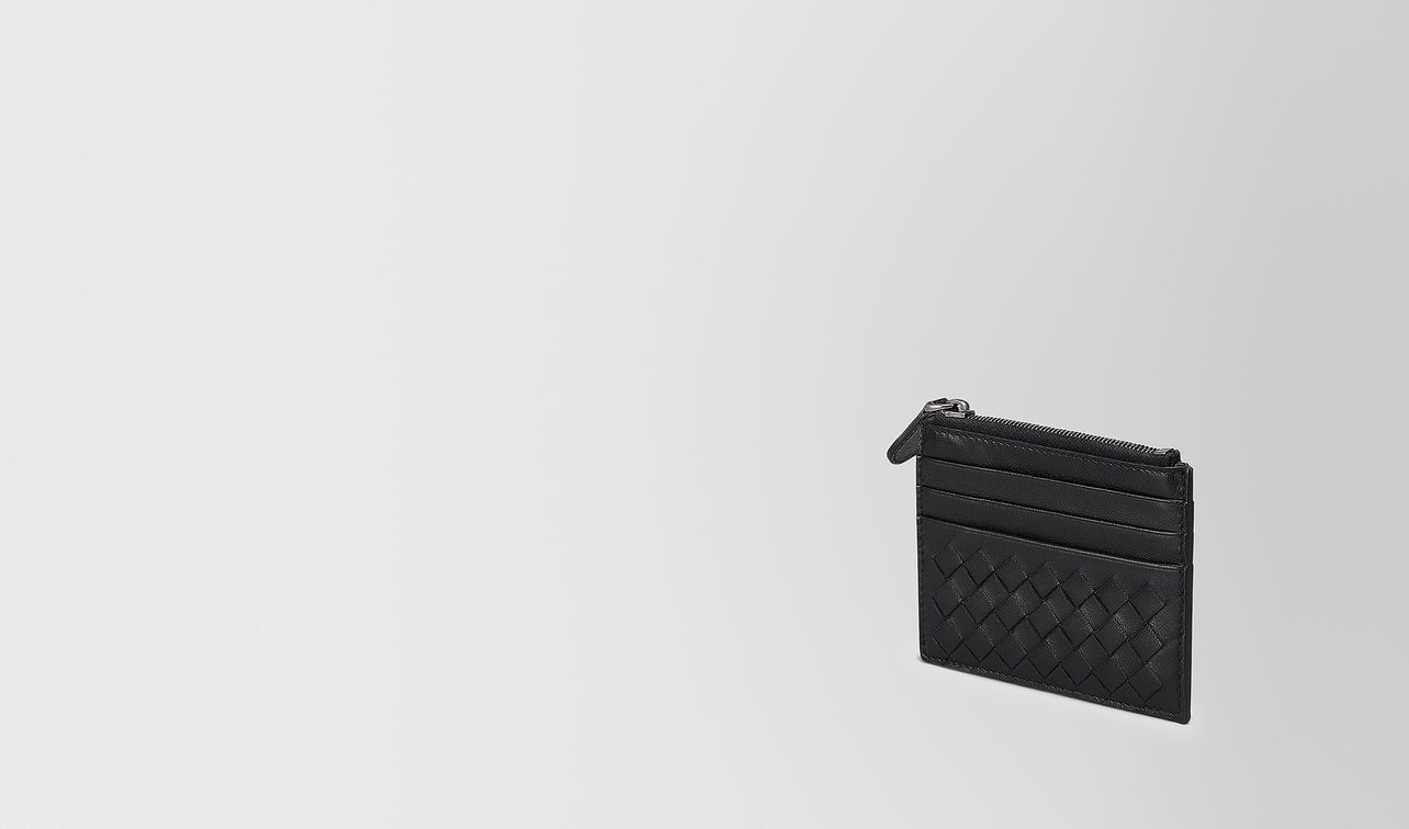 card case in nero intrecciato nappa landing