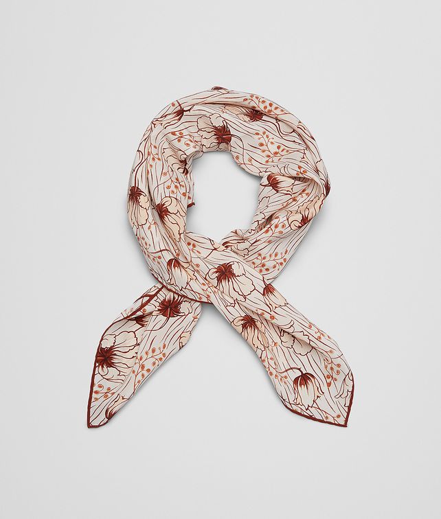 BOTTEGA VENETA Powder Red Silk Foulard Scarf or other Woman fp