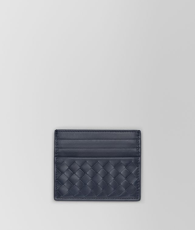 BOTTEGA VENETA CARD CASE IN LIGHT TOURMALINE INTRECCIATO VN Card Case Man fp