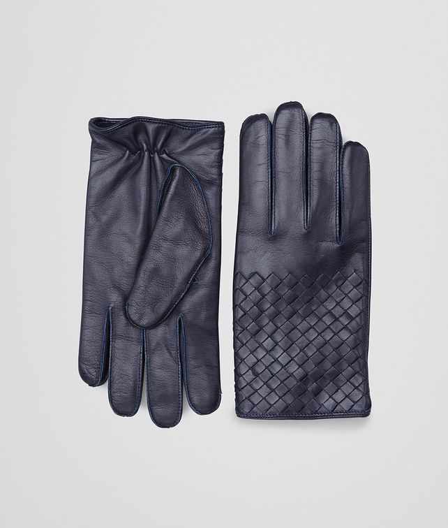 BOTTEGA VENETA GLOVES IN DARK NAVY NAPPA Scarves, Gloves & Others Man fp