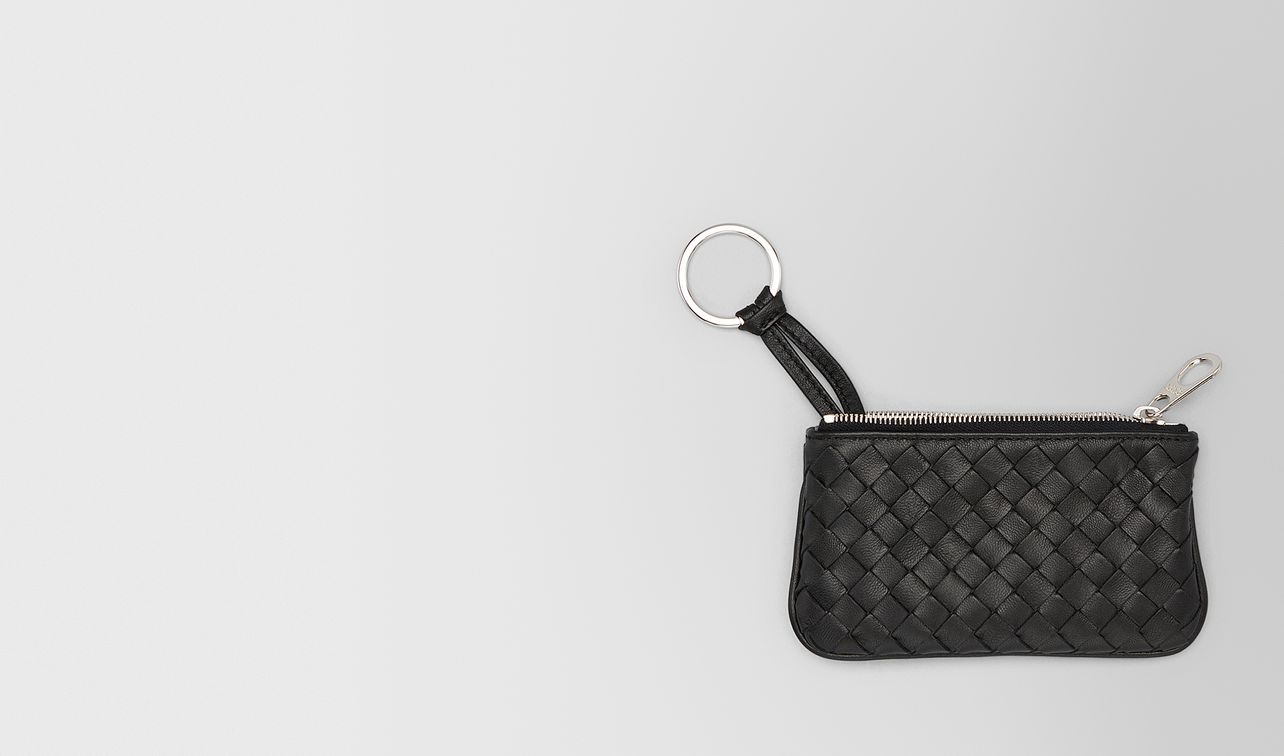 nero intrecciato nappa key case landing
