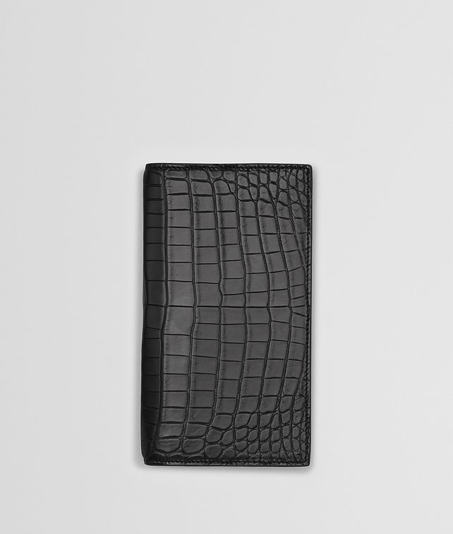 BOTTEGA VENETA ネロ クロコダイル コンチネンタルウォレット ラージ ウォレット メンズ fp