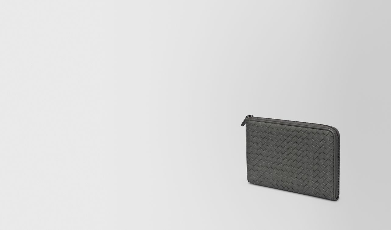 document case in new light grey intrecciato nappa landing