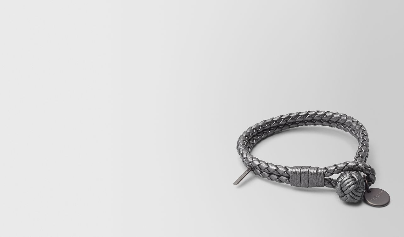 argento ossidato intrecciato gros grain bracelet landing
