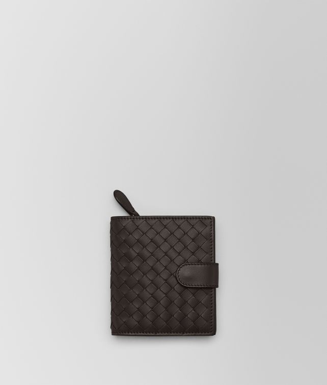 BOTTEGA VENETA ESPRESSO INTRECCIATO NAPPA MINI WALLET Small Wallet Woman fp